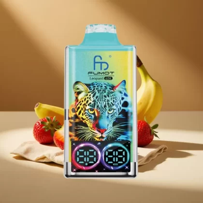 Fumot Leopard 40K Puffs Dual Mesh Disposable Vape Strawberry Banana