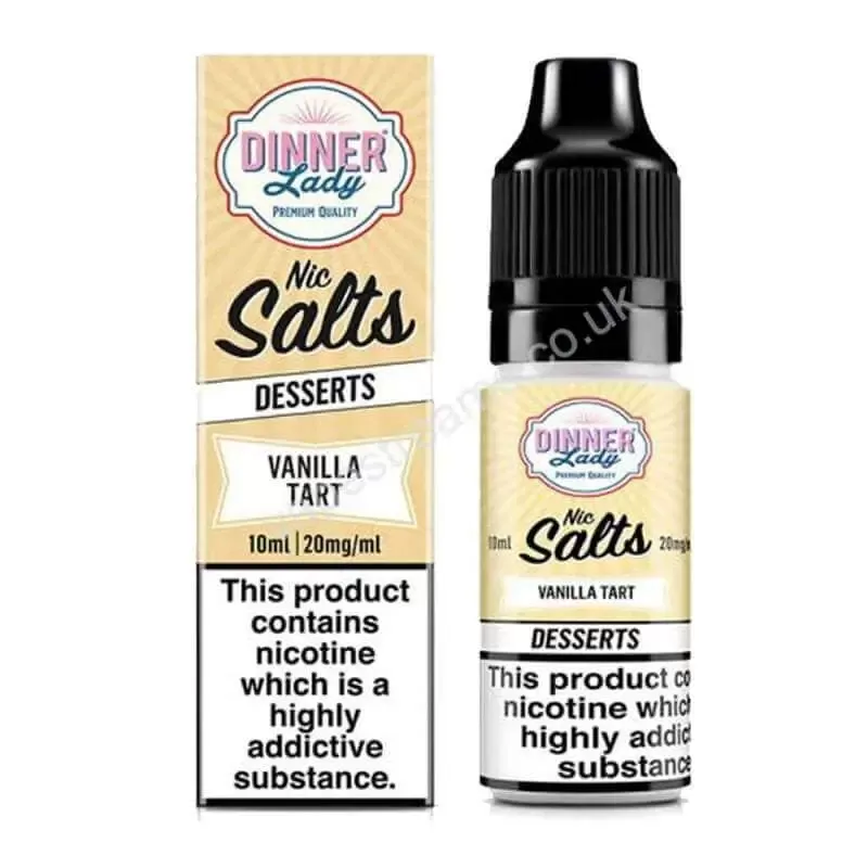 Dinner Lady Vanilla Tart Nic Salt E-Liquid - Vapestreams Co