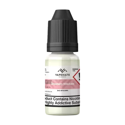 Vapemate Classic Strawberry Milkshake 10ml - 12mg - Vape Product (3BEA95)
