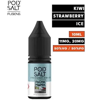 Pacha Mama Strawberry Kiwi Ice Nic Salt E Liquid by Pod Salt Fusions - 20mg