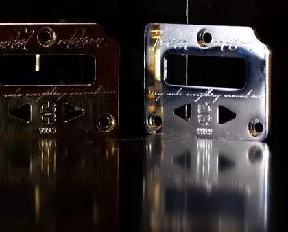 T.R.E.A.M. BILLET BOX CONTROL PLATE (REV4) By BB VAPES - Color#Gold>Silver (4CE6C0)