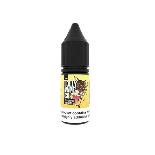 Lolly Vape Co 10 ml Nic Salts – 10 mg Ice Lolly Flavour Collection (50VG/50PG)