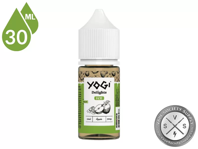 Green Apple Ice by YOGI Delights Salt 30ml - Vape Product, Vape Product - Image 3