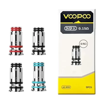 VooPoo PnP X Vape Coils 5-Pack - 0.15ohm, 0.2ohm (6F0EF1)