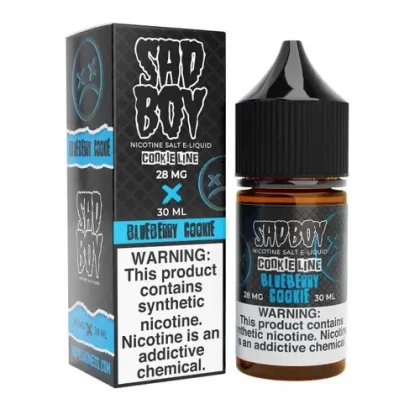 SadBoy CookieLine Blueberry Cookie Synthetic Nicotine 30ml Salt E-Juice - Eliquidsupply