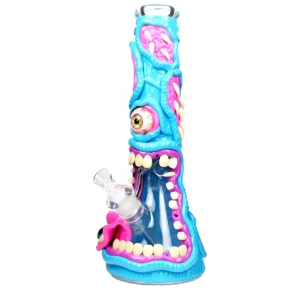 Necrotic Neon Monster Bong – 14in
