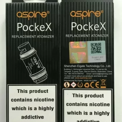 Genuine Aspire Pockex Coils 1.2Ohm & 0.6ohm | 5x Pack | Replacement Coils Head