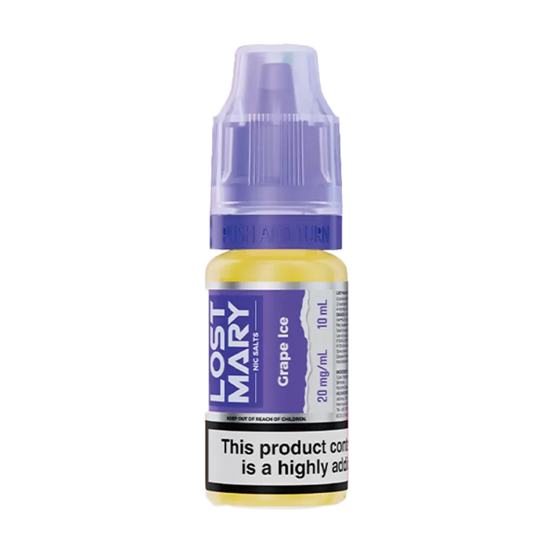 Grape Ice Lost Mary Nic Salt - 20mg - Vape Product (E23B62)