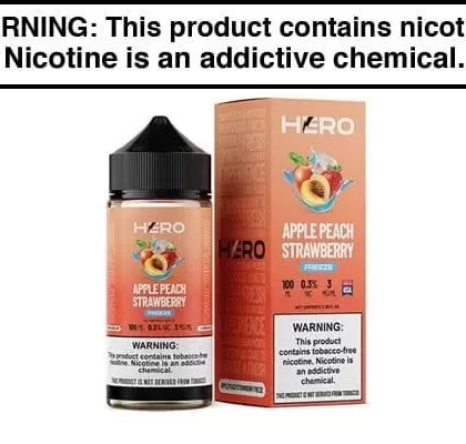 APPLE PEACH STRAWBERRY FREEZE BY HERO 100ML - Vapejuice