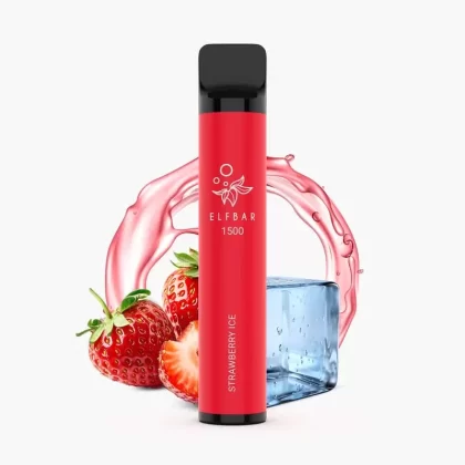 ELFBAR 1500 Strawberry ICE ohne Nikotin | Einweg Vape (0%)
