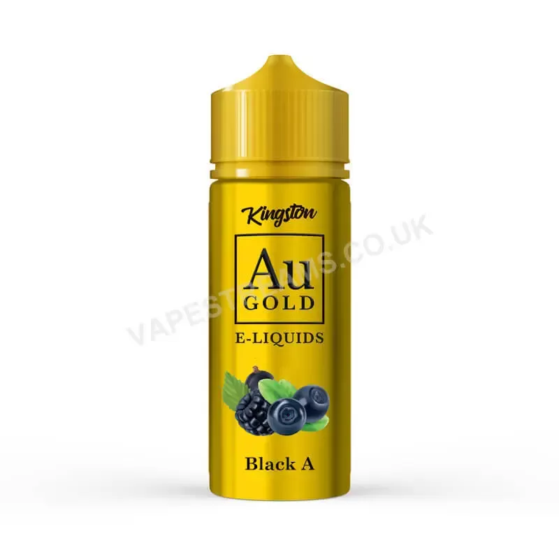 Black A E-Liquid Shortfill By Kingston Au Gold - Vapestreams Co