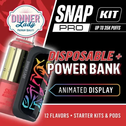 Dinner Lady Snap Pro 35K KIT - Clear Pink - Skullvaping