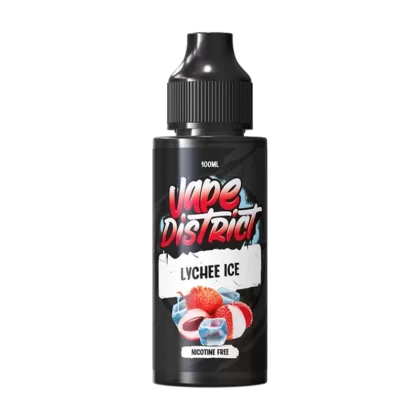 Lychee Ice by Vape District 100ml - NIC SHOTS (FREE)