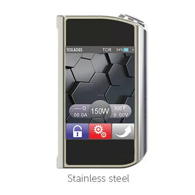 Teslacigs Touch 150W TC Mod by dual 18650 batteries - Stainless - Image 2