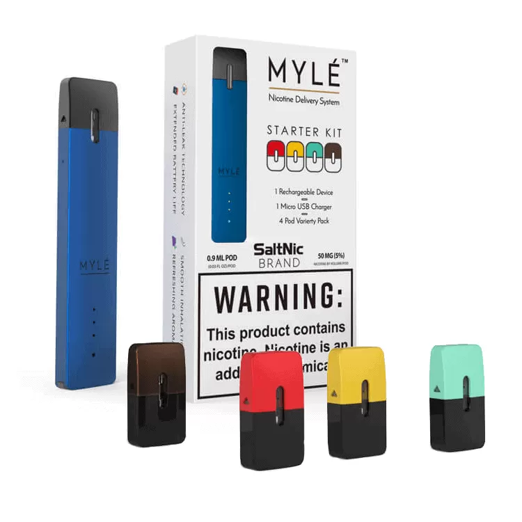 Myle Device V1 Starter Kit - Black, Royal blue - Image 2