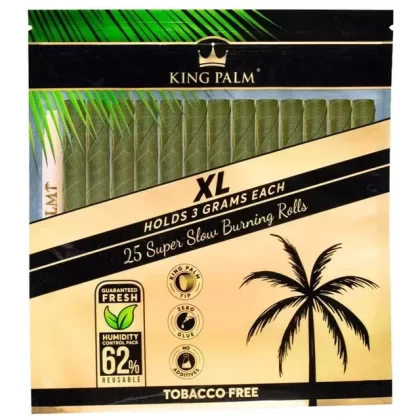 King Palm XL Natural Pre-Rolled Cones (25-Pack)