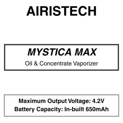 Airistech – Mystica Max – Concentrate Vaporiser - Cocoa Brown, Lake Blue