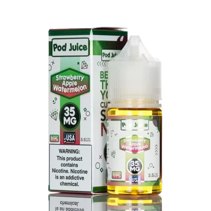 Pod Juice Salt - Strawberry Apple Watermelon - 30ml - Eliquid.Com