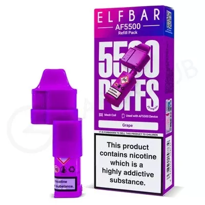 Grape Elf Bar AF5500 Refill Pack