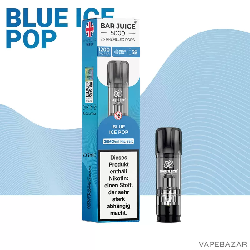 Bar Juice Prefilled Pod – Blue Ice Pop (2er Pack) - Bar Juice 5000 / 2ml - Image 2