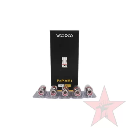 VooPoo PnP Replacement Coils – 5 Pack - PnP-R1 0.8ohm, PnP-VM1 0.3ohm