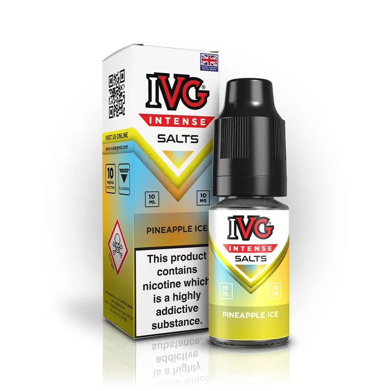 IVG Intense Nic Salt E Liquid Pineapple Ice - Nicotine strength#20mg>10mg