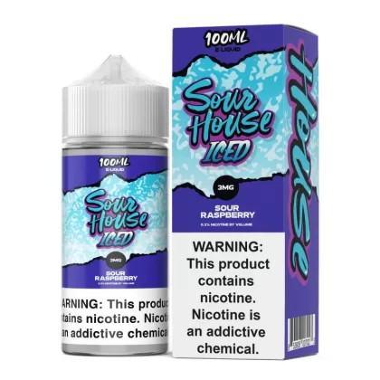 Sour House E-Liquid 100ml - ICED Raspberry / 3mg