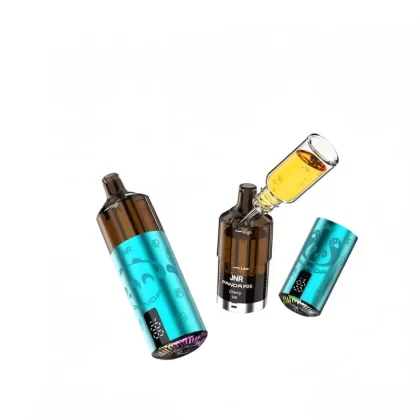 JNR PANDA 25500 Puffs Refillable Oil Vape Dual Mesh Coil - Blueberry Sour Raspberry, Cherry Ice; 2-nicotine