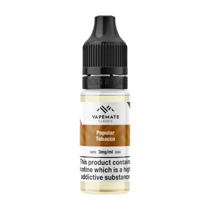 Vapemate Classic Popular Tobacco 10ml - 18mg - Vape Product