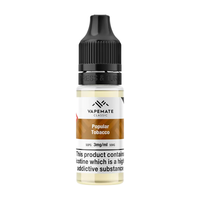 Vapemate Classic Popular Tobacco 10ml - 18mg - Vape Product