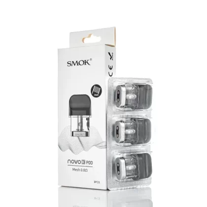 SMOK Novo 3 Replacement Pods - Pack of 3 - 0.8 ohm Mesh