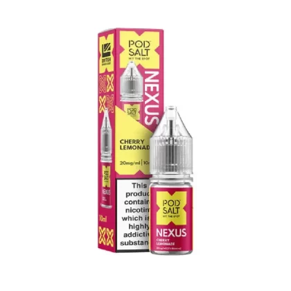 Pod Salt Nexus Cherry Lemonade Nic Salt E-Liquid - Nicotine Strength#20mg>10mg>5mg (8BA1DD)
