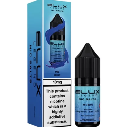 Mr Blue Nic Salt E-Liquid - Elux Legend - 20mg - PG 50%