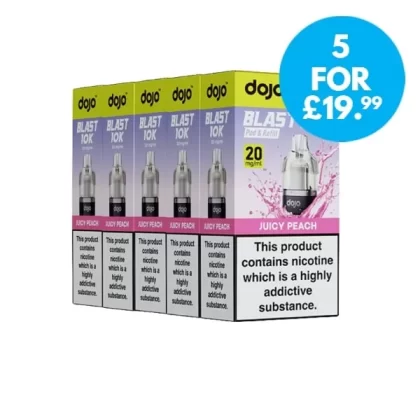 Box Of 5 – 20mg Vaporesso Dojo Blast 10k/Dojo Blast 30k Refill Pack - Vape Co
