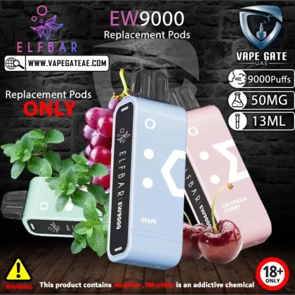 ELF Bar EW9000 Puffs Replacement Pods - Taro Ice Cream (Pods) / 50 mg