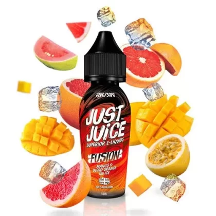 Fusion Mango & Blood Orange On Ice by Just Juice – 50ml 0mg