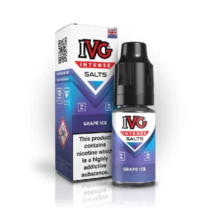 IVG INTENSE GRAPE ICE 10ML NIC SALT E-LIQUID