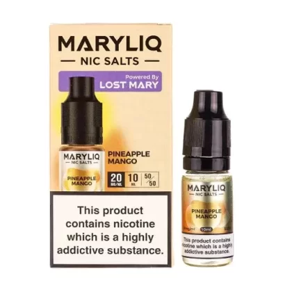 MaryLiq Pineapple Mango 10mg & 20mg Nic Salt 10ml Liquid (10 pk)