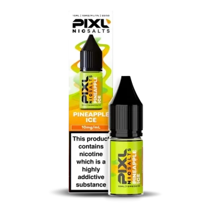 Pineapple Ice PIXL Nic Salt E-Liquid – 10mg & 20mg | 10ml Bottle | 5 or 10 Pack Options