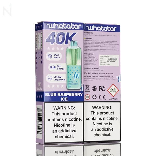 Whatabar Linko 40000 Puffs Disposable - Sour Apple Ice - Image 3