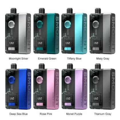 Smoant Knight AIO 90W Vape Kit - colors#Moonlight Silver>Misty Gray>Titanium Gray>Emerald Green>Deep Sea Blue