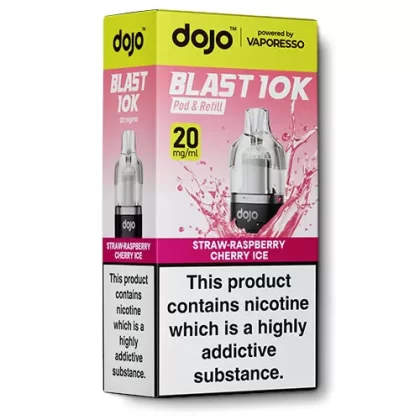 Straw-Raspberry Cherry Ice Pod & Refill by Dojo Blast 10k - 10 mg/ml