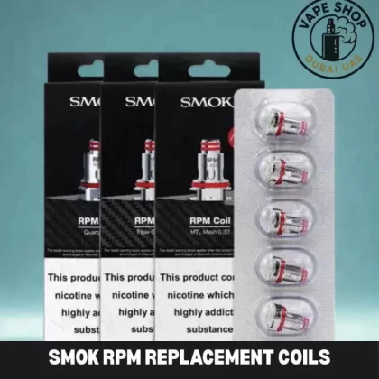 SMOK RPM REPLACEMENT COILS - Mesh 0.4 Ohm, Quartz 1.2 Ohm