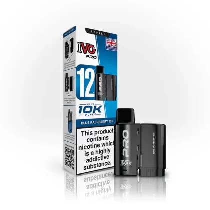 IVG Pro Zero Nicotine Blue Raspberry Ice Refill - Nicotine Strength#0mg (2CF573) (2CF573)