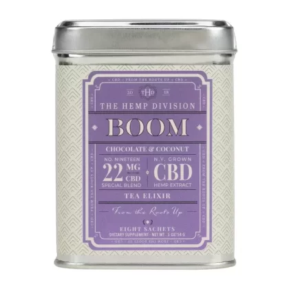 The Hemp Division Boom 8 CT Sachets – Chocolate & Coconut – 22 MG CBD - Ejuicewarehouse