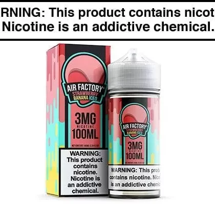 STRAWBERRY BANANA ICED BY AIR FACTORY 100ML - Vapejuice