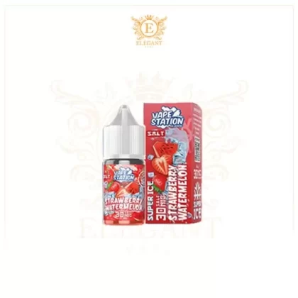 VAPE STATION STRAWBERRY WATERMELON SUPER ICE SALT ELIQUID