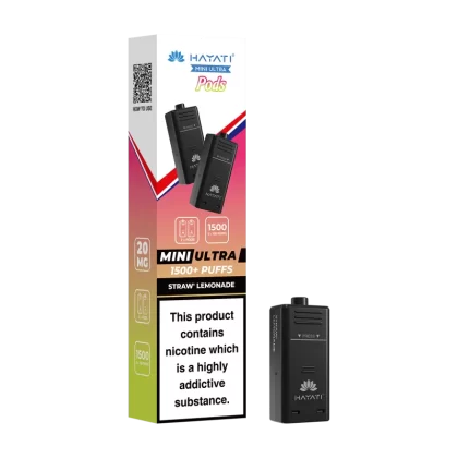 Straw' Lemonade Hayati Mini Ultra Refill Pack - 20mg - Vape Product