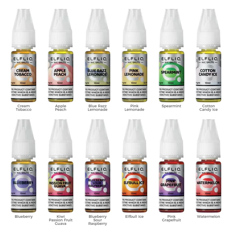 Elfliq Nic Salt E-Liquid - Box of 10 - Cherry / 10mg