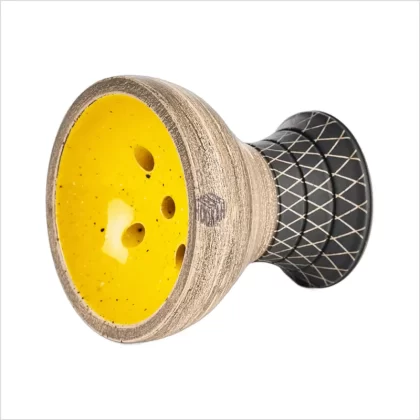 Cybuch Alpha Bowl Turk Design Mustard - Alpha Hookah; Klasyczne (turkisze); Żółty